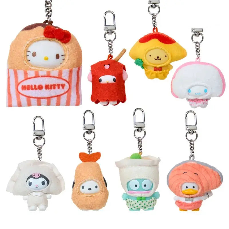 Sanrio Characters Blind Box Keychain – Cute Japanese side dish-themed charms from the Secret Chibittomo Series. Collect adorable surprise designs featuring your favorite Sanrio characters in mini keychain form.